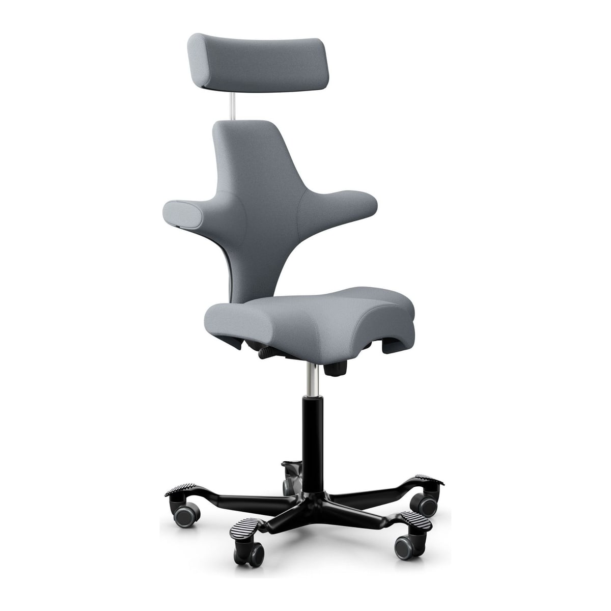 HÅG Capisco 8107 Grigio, struttura nera, altra vista